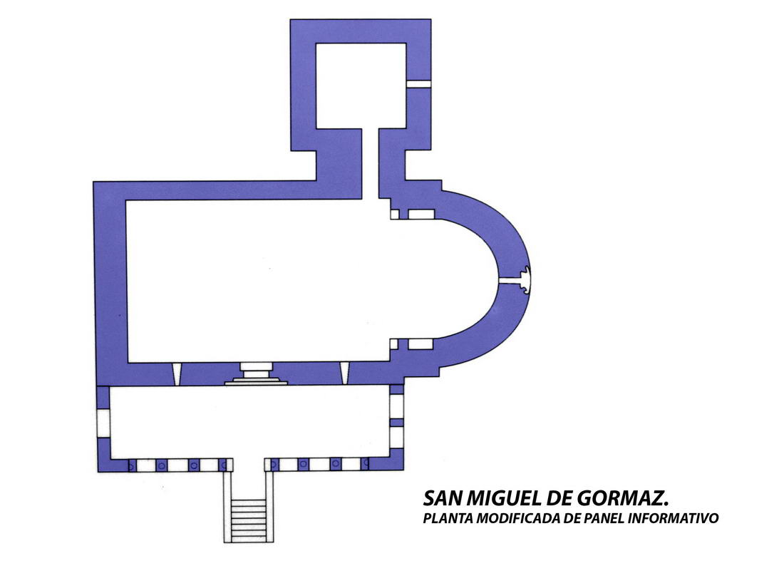 PLANTA DEL TEMPLO EN EL PANEL INFORMATIVO